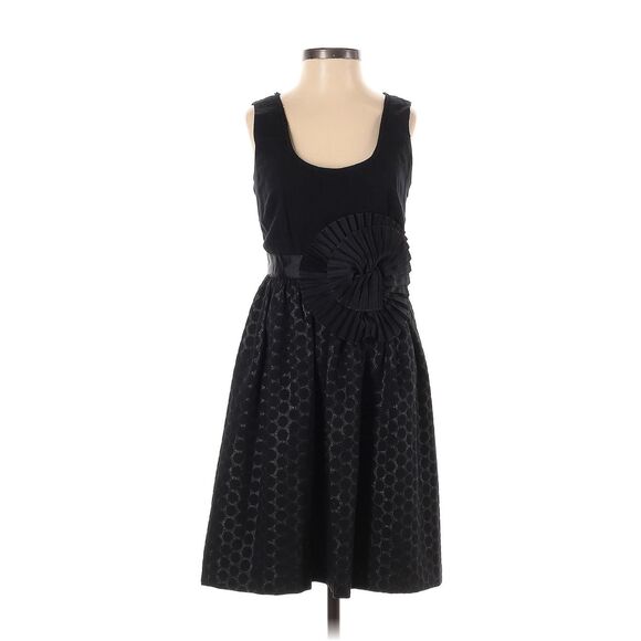✨Anthropologie Wendy Katlen Black Polkadot Bow Sz 2 Dress✨ - Picture 1 of 9